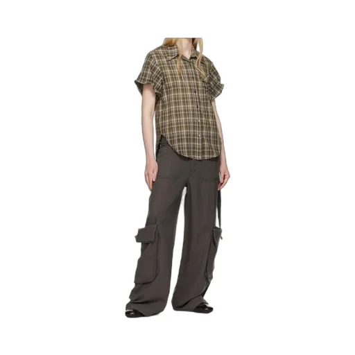 Wire Cuff Check Shirt