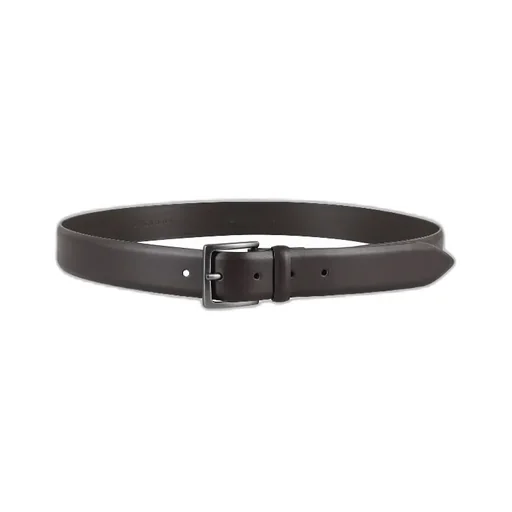 Buckle-Fastening Leather Belt