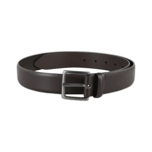 Buckle-Fastening Leather Belt