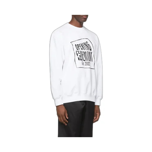 Warped Logo Printed Sweatshirt