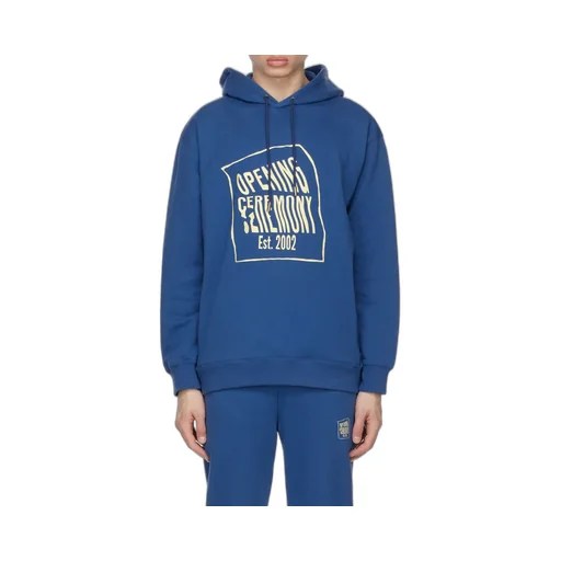 Warped Logo Printed Hoodie