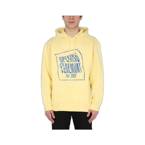 Warped Logo Printed Hoodie