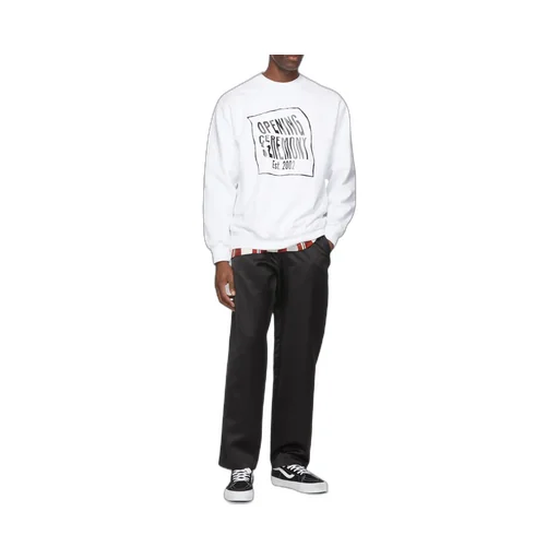 Warped Logo Printed Sweatshirt