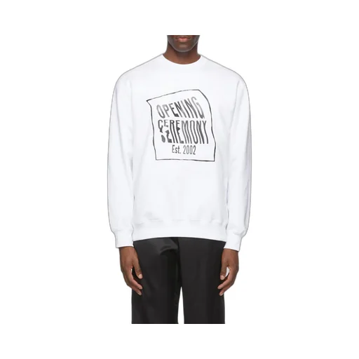 Warped Logo Printed Sweatshirt