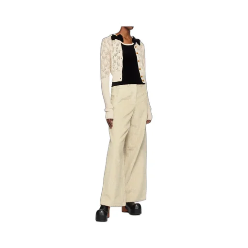 Corduroy Wide-Leg Casual Pants