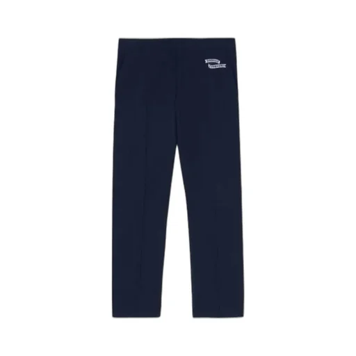 Embroidered-Logo Cable Knit Trousers