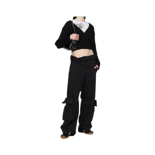 Washed Rolled Overalls