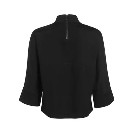 Logo-Patch High-Neck Jersey Top