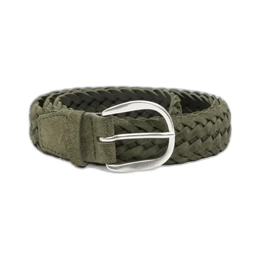 Suede Plot Braided Belt 3,5 Cm