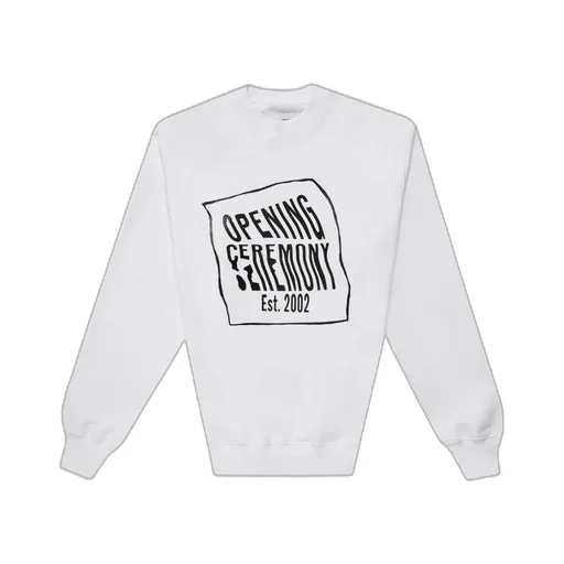 Warped Logo Printed Sweatshirt