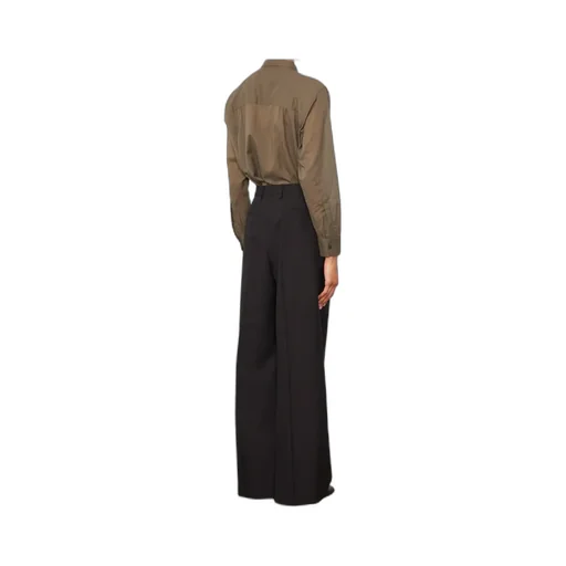 High-Waisted Wide-Leg Casual Pants