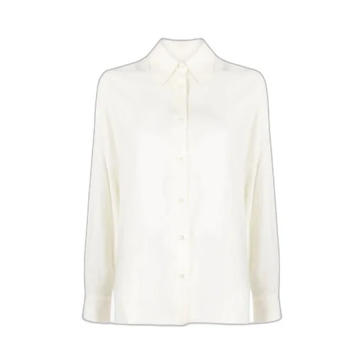 Pointed-Collar Button-Up Shirt