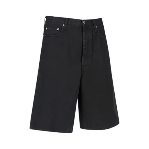 Logo Embroidered Button Detailed Shorts