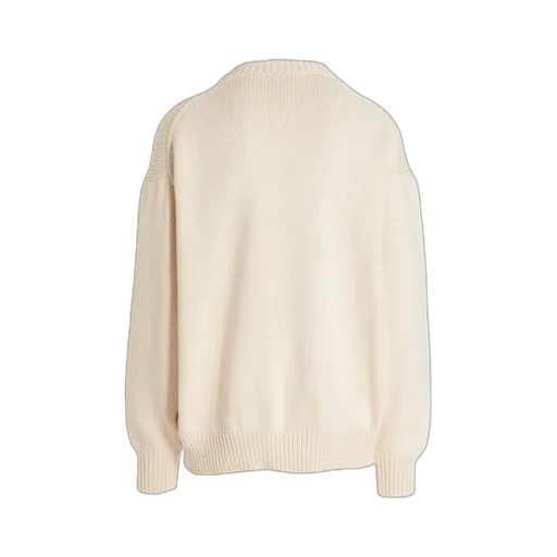Intarsia-Knit Crewneck Long-Sleeved Jumper