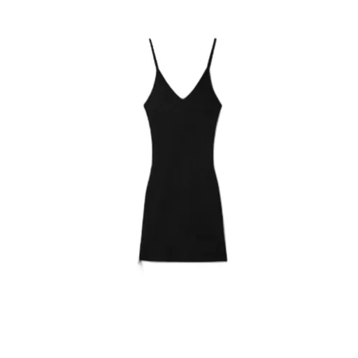 Lace-Up V-Neck Sleeveless Mini Dress
