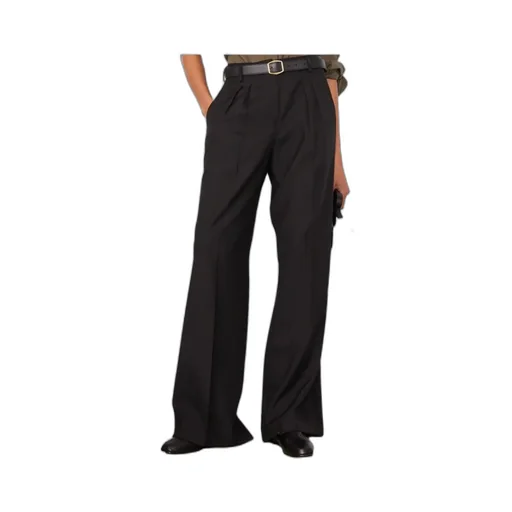 High-Waisted Wide-Leg Casual Pants
