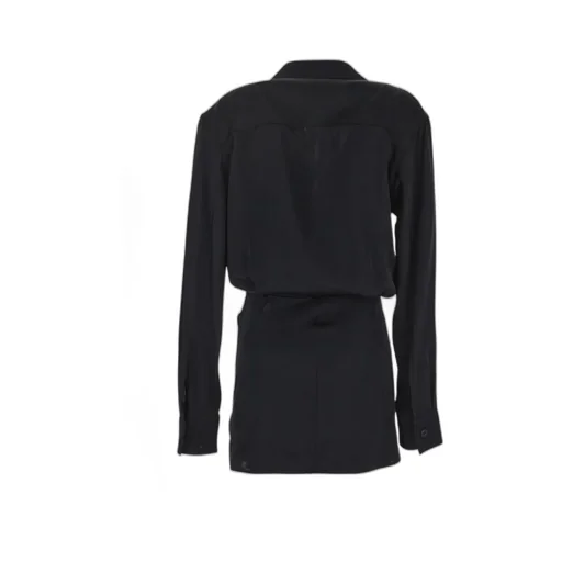Buttoned Long-Sleeved Dress