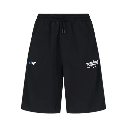 Logo Embroidered Drawstring Shorts
