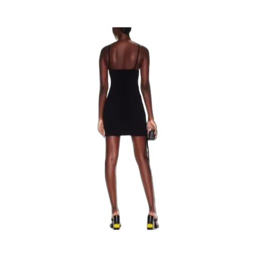 Lace-Up V-Neck Sleeveless Mini Dress
