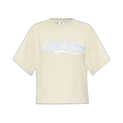 Logo-Print Cropped T-Shirt