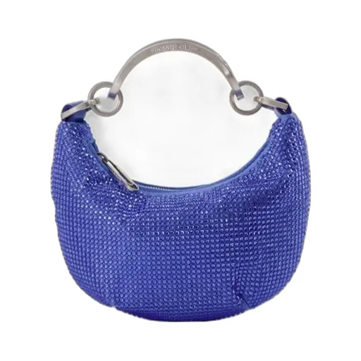 Embellished Logo Detailed Clutch Bag