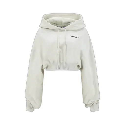 Logo-Print Cropped Hoodie