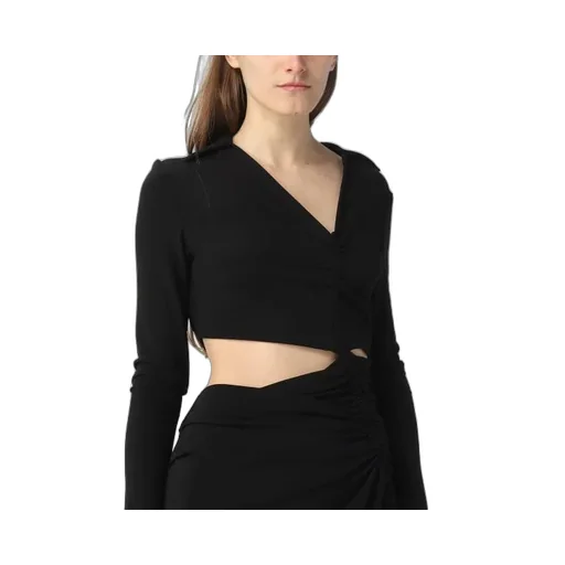 Ruched Long-Sleeved Dress