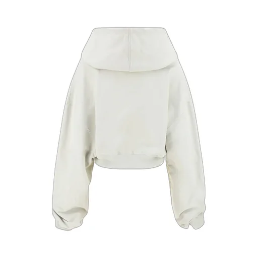 Logo-Print Cropped Hoodie