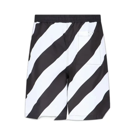 Diag Surfer Logo Printed Swim Shorts