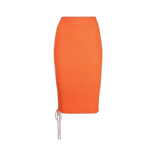 Vanise Lace-Up Detailed High Waist Skirt