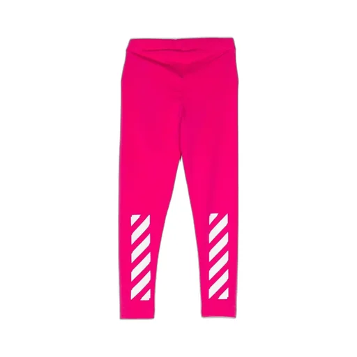 Diag-Stripe Mid-Rise Leggings
