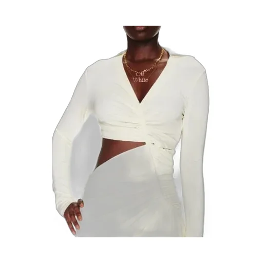 Ruched Long-Sleeved Dress