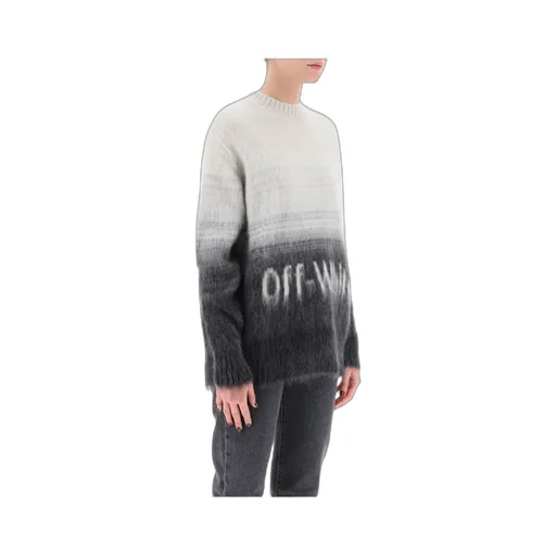 Logo-Print Gradient Jumper