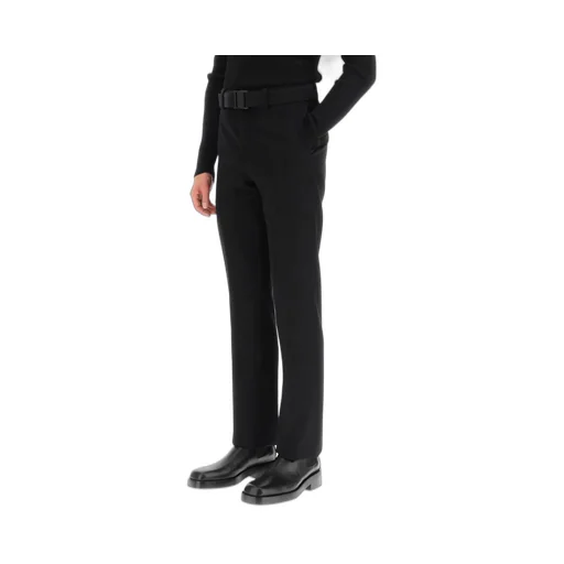Belted Straight Leg Trousers