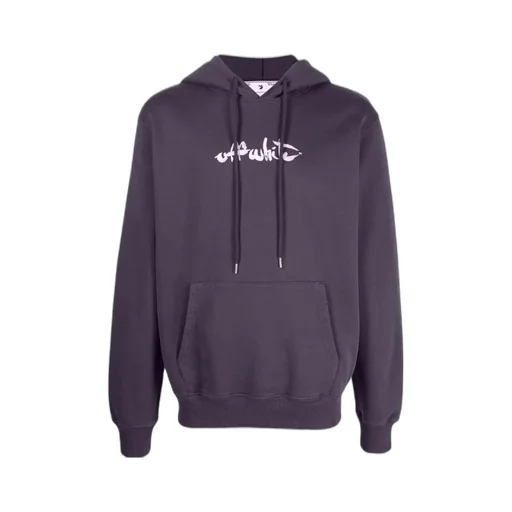 Arrows-Motif Drawstring Hoodie