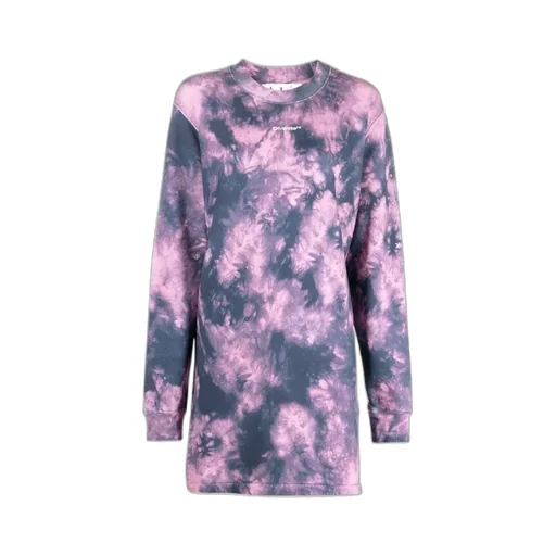 Arrows Tie-Dye Long-Sleeved Sweatshirt Dress