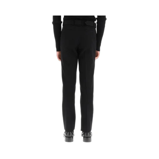 Belted Straight Leg Trousers
