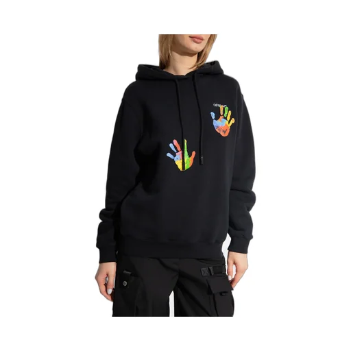 Graphic-Print Logo-Embroidered Hoodie