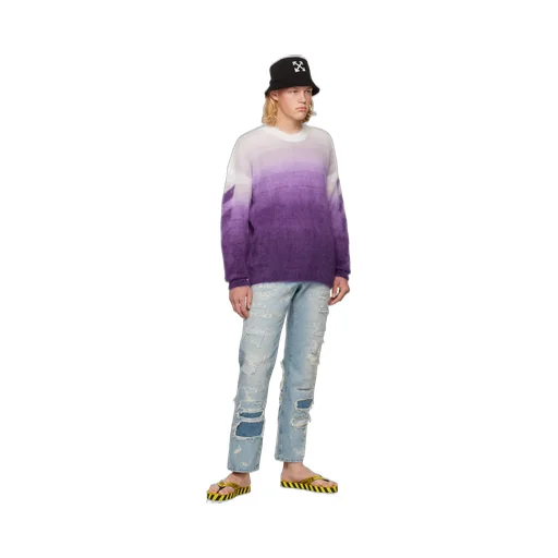 Jacquard Logo Pattern Sweater
