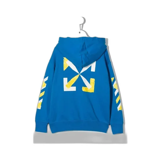 Diag-Stripe Cotton Hoodie