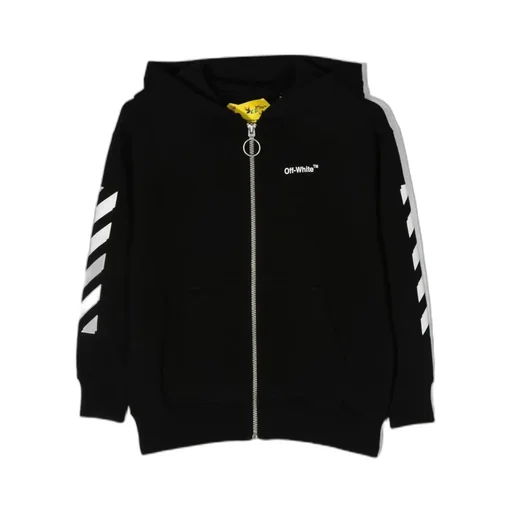 Arrow Printed Zipped Hoodie