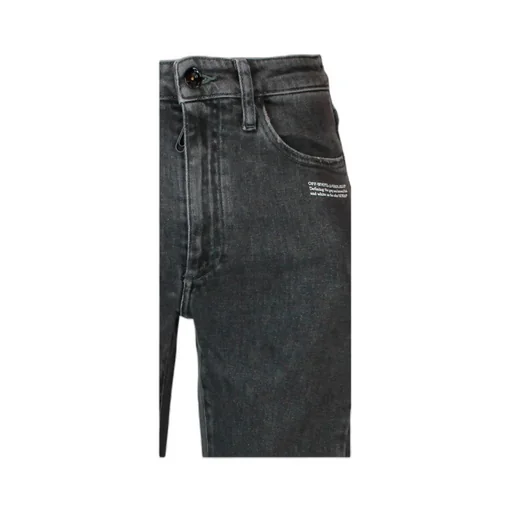 Logo Printed High Waist Skinny Jeans
