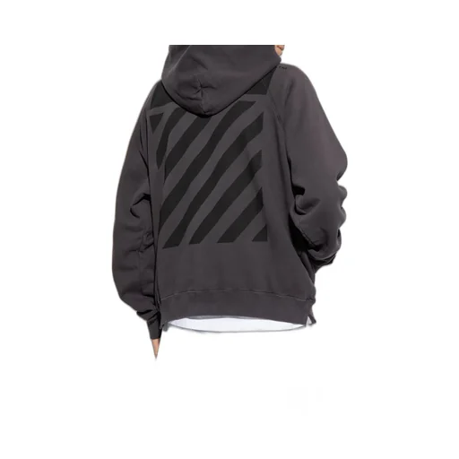 Diag Stripe Cotton Hoodie