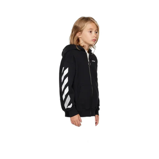 Arrow Printed Zipped Hoodie