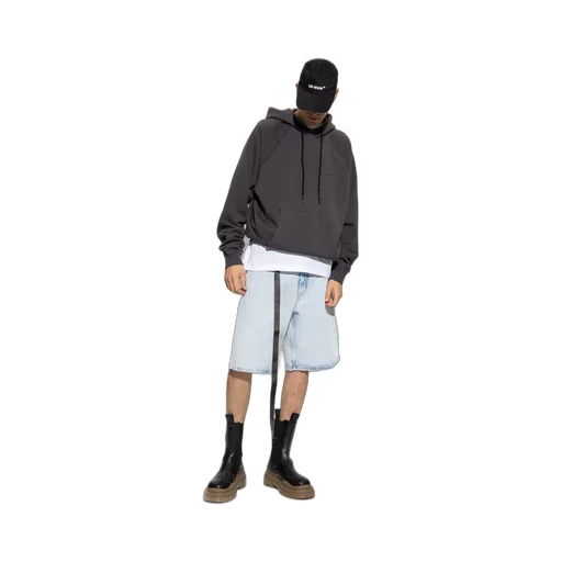 Diag Stripe Cotton Hoodie