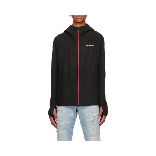 Logo Printed Hooded Jacket