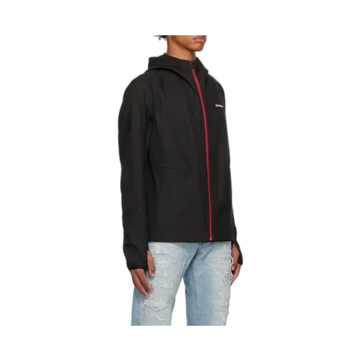 Logo Printed Hooded Jacket