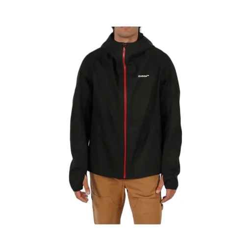 Logo Printed Hooded Jacket