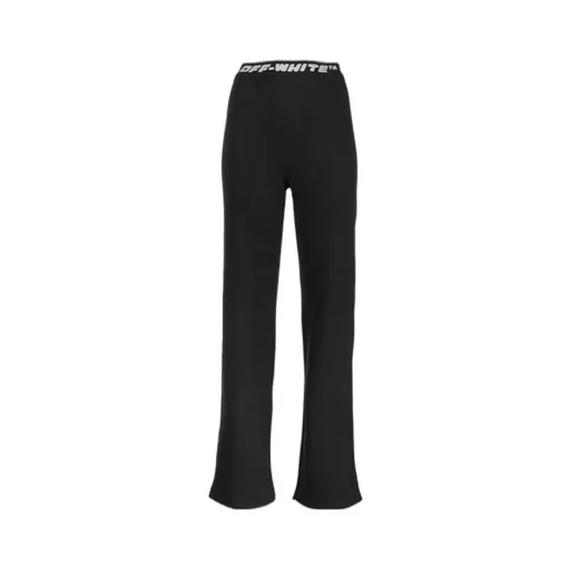 Logo Waist Straight Pants