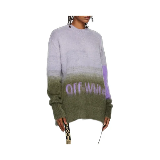 Colour-Block Logo-Print Jumper